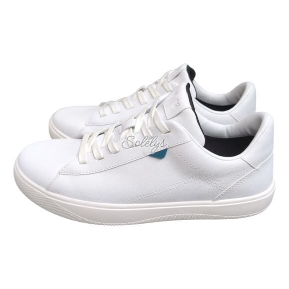 Vessi Soho Mens 9 Ivory White Low Top Waterproof Knit Vegan Leather Sneaker - Picture 3 of 12